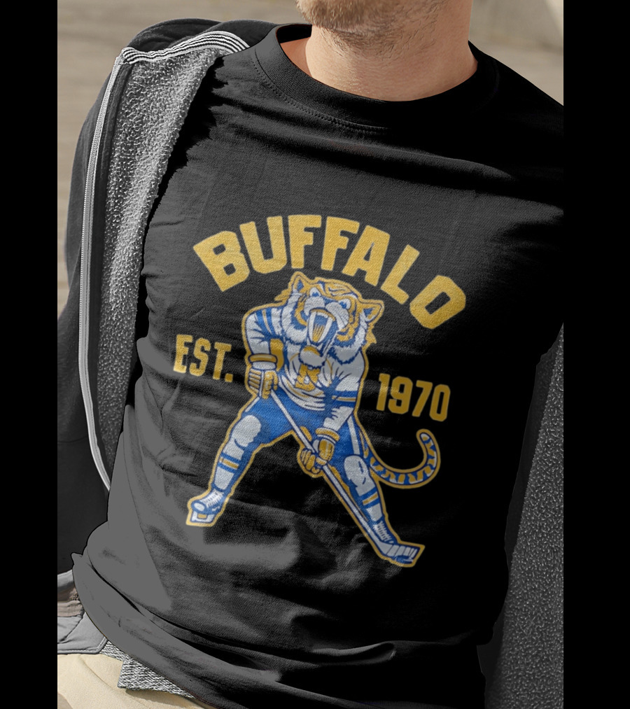 Buffalo Ice Age Hockey Tiger Est 1970 T-Shirt