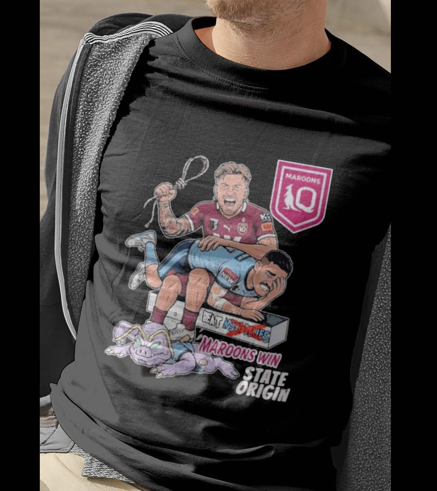 Queensland Maroons Win Over Nsw Blues State Origin Victory T-Shirt