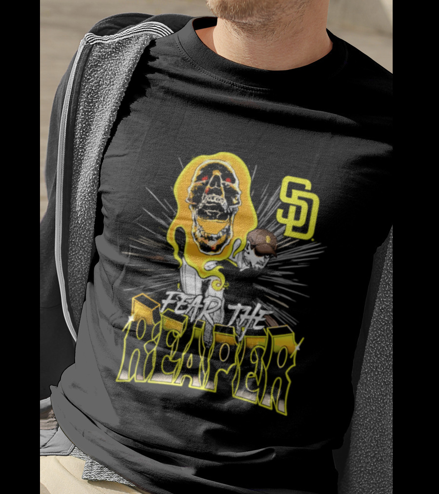San Diego Padres Fear The Reaper Mason Miller SD Baseball T-Shirt