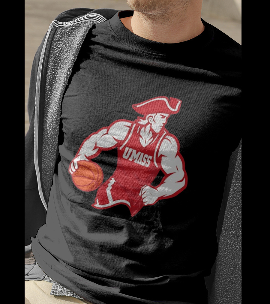 UMass University Of Massachusetts Minuteman Basketball Sam T-Shirt