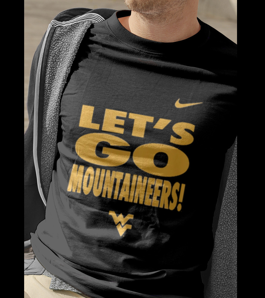 Let's Go Mountaineers Nike WVU West Virginia Mountaineers T-Shirt