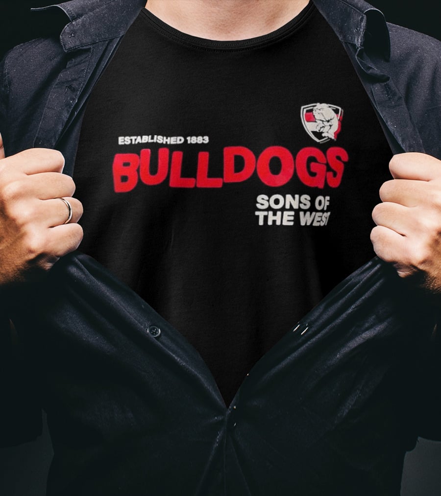 Western Bulldogs Established 1883 Sons Of The West T-Shirt