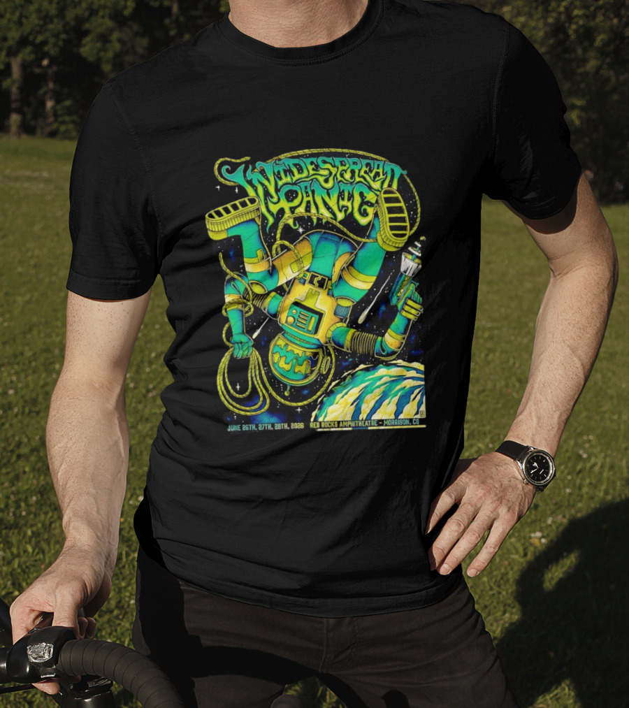 Widespread Panic Astronaut June 26 28 2026 Red Rocks Amphitheatre Morrison CO T-Shirt