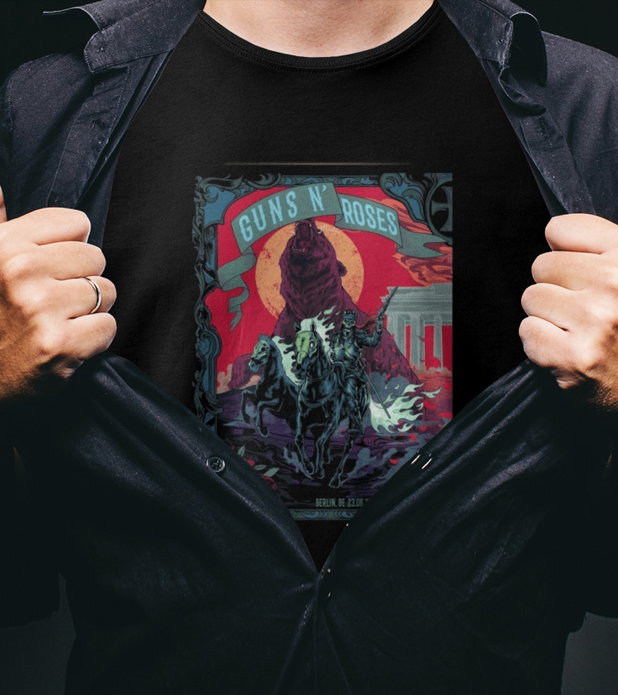 Guns N' Roses Berlin 2026 Night 1 Uber Arena 23 June Event T-Shirt