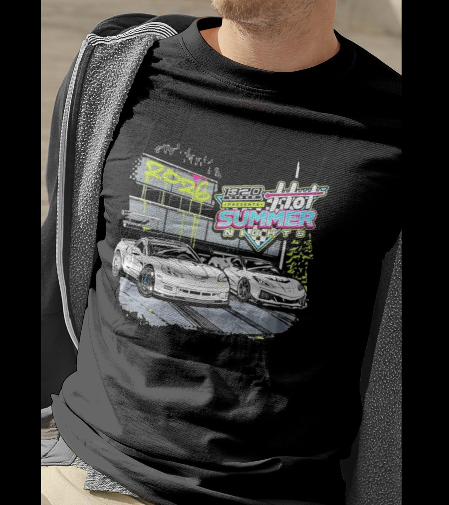 1320 Presents Hot Summer Nights 2026 Street Racing Cars T-Shirt