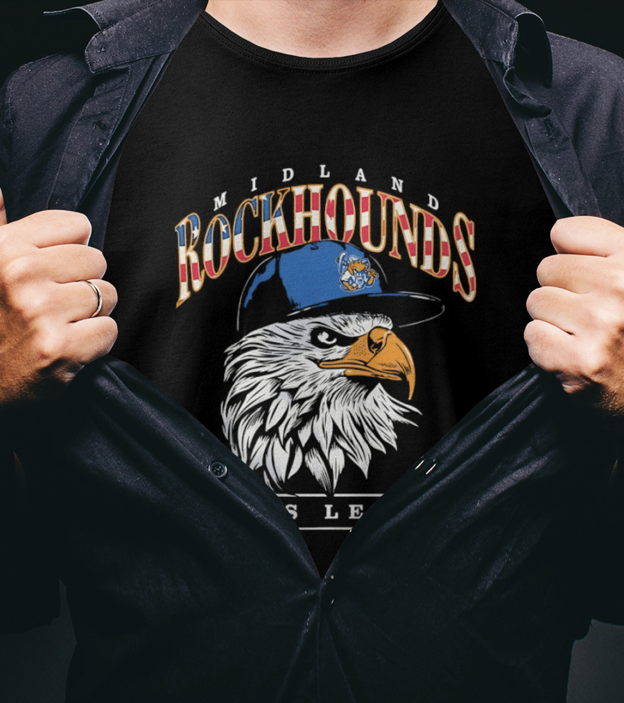 Midland Rockhounds Texas League Eagle Baseball Team T-Shirt