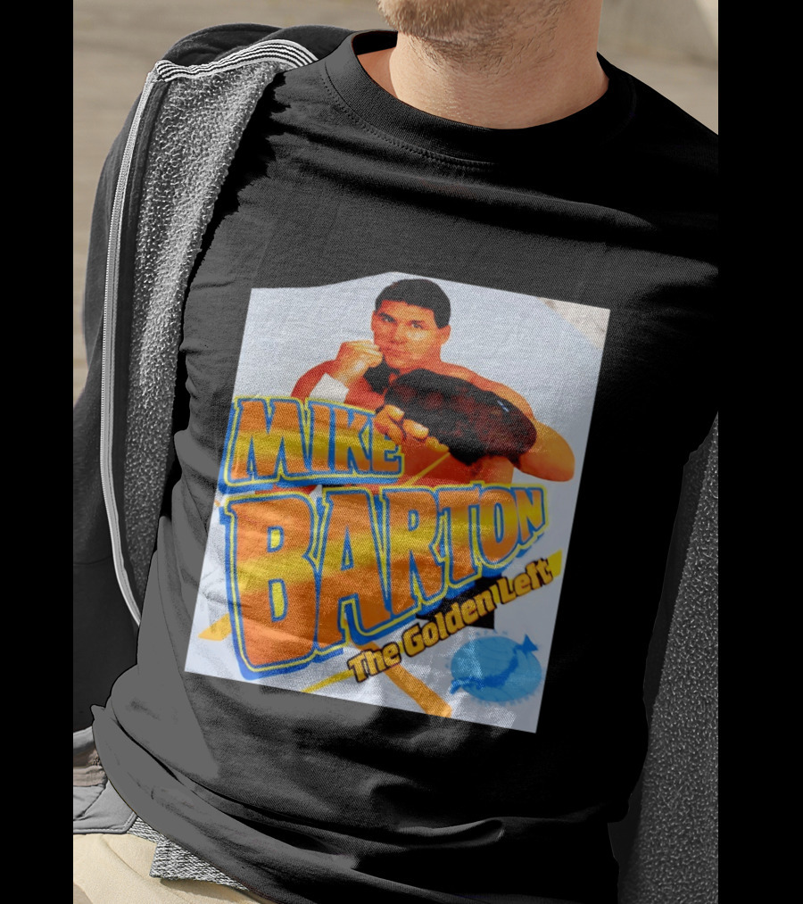 Mike Barton The Golden Left Boxer Retro Sports T-Shirt