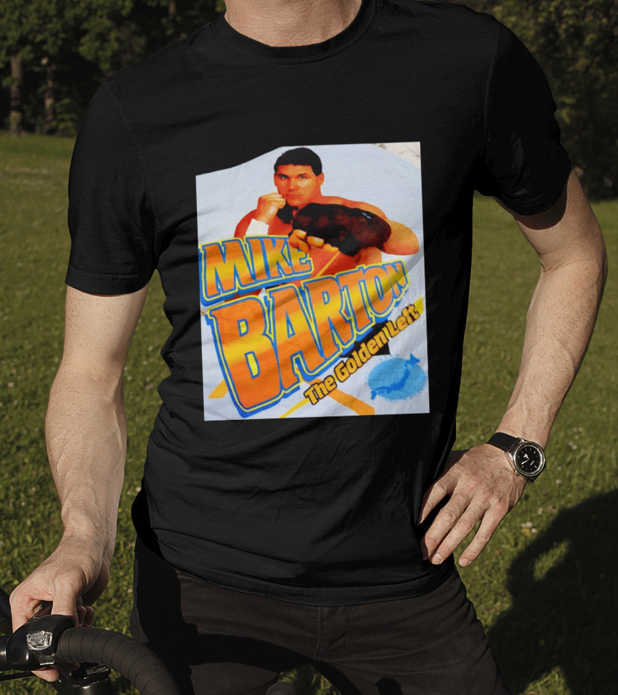 Mike Barton The Golden Left Boxer Retro Sports T-Shirt