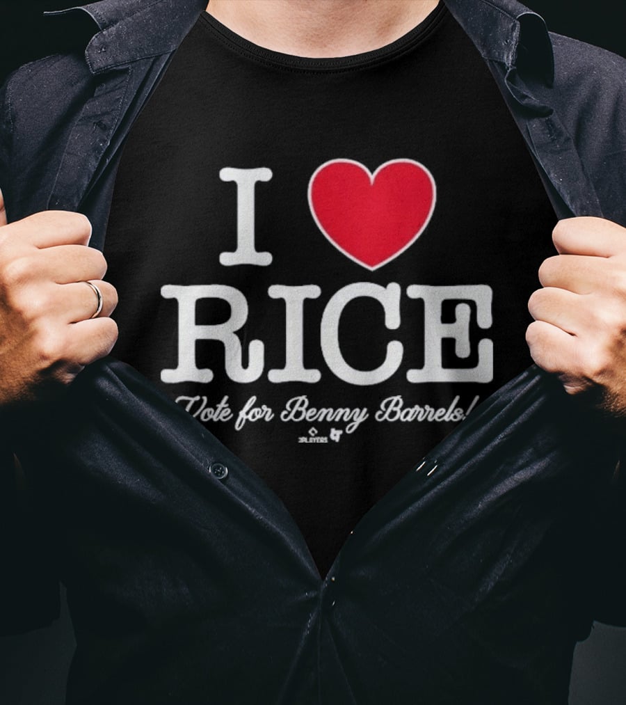 I Love Rice Vote For Benny Barrels T-Shirt