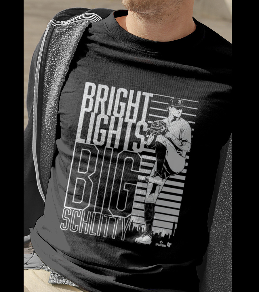 Bright Lights Big Schlitty Cam Schlittler Pitching T-Shirt