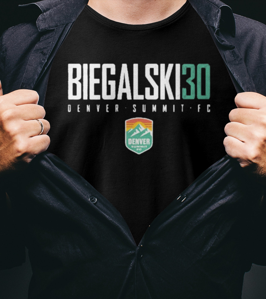 Biegalski 30 Denver Summit FC NWSL Soccer Team Fan T-Shirt