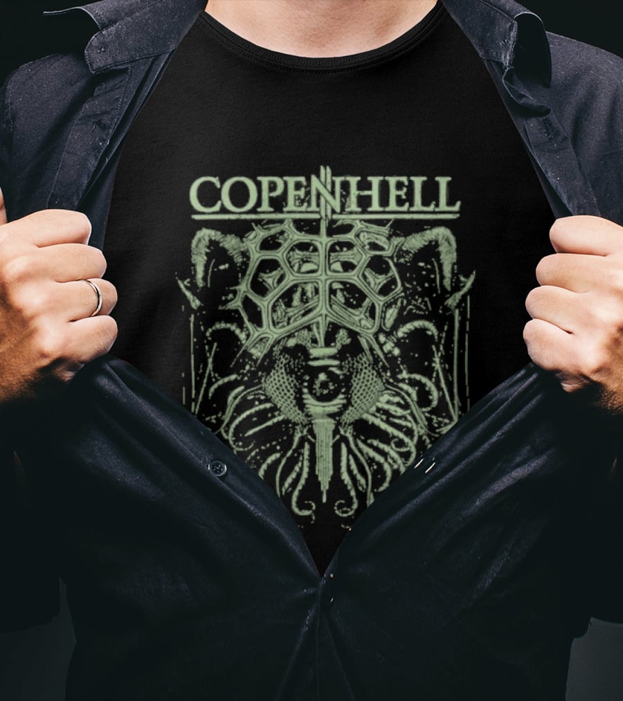 Copenhell Beast Machine Monster Graphic Skull T-Shirt