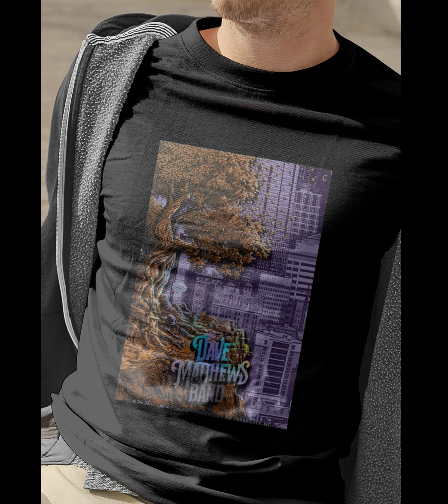 Dave Matthews Band Kansas City June 24 2026 Concert Tree Skyline T-Shirt