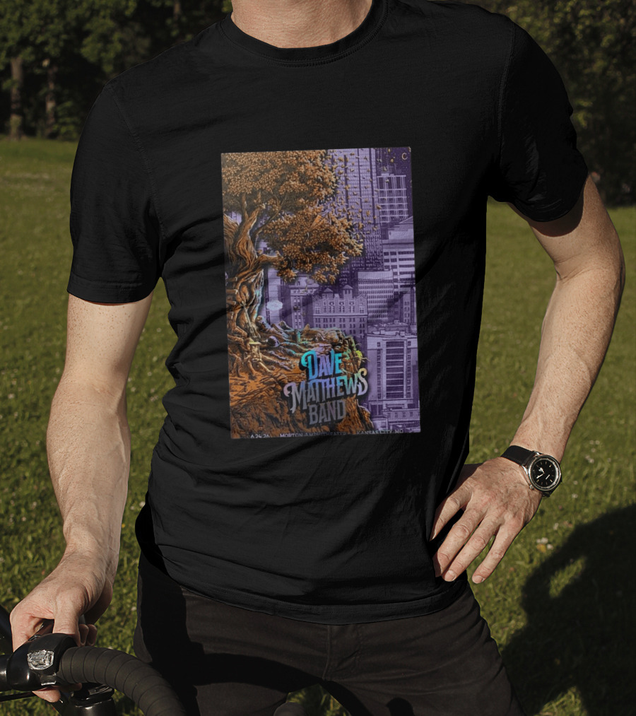 Dave Matthews Band Kansas City June 24 2026 Concert Tree Skyline T-Shirt