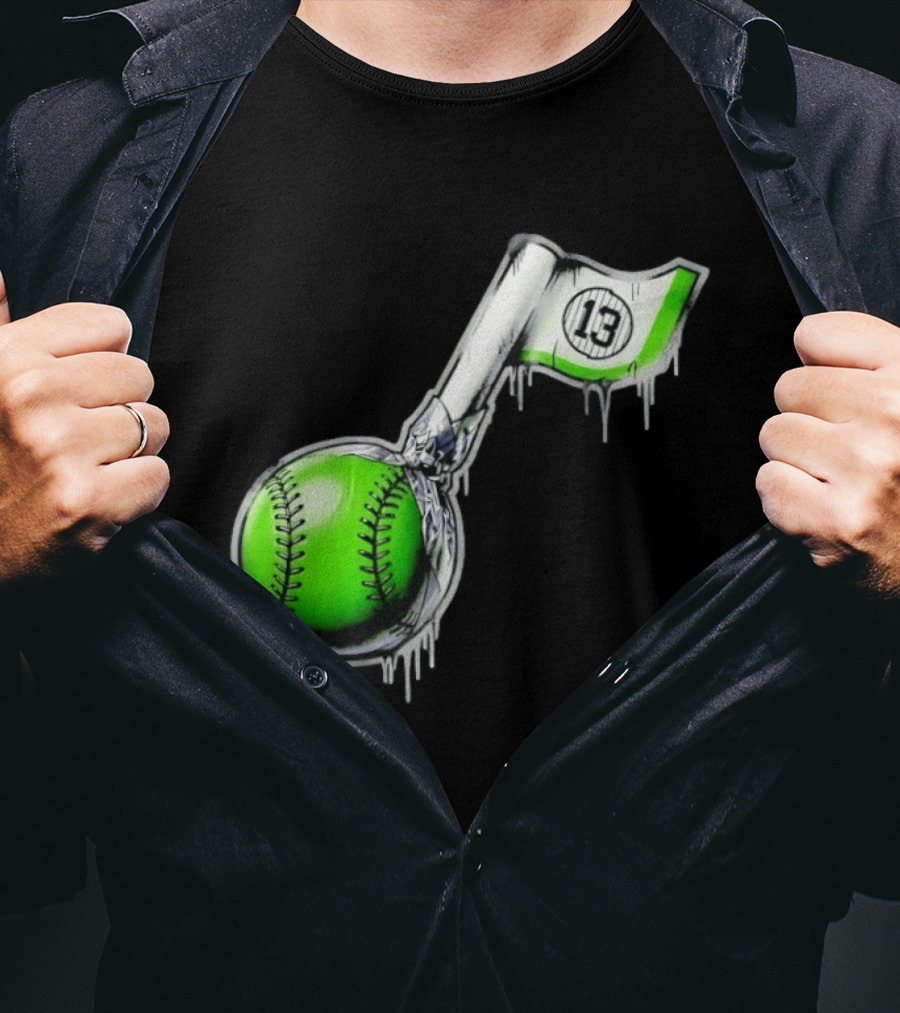 Jazz Chisholm Jr. New York Yankees Lollipop Baseball 13 T-Shirt