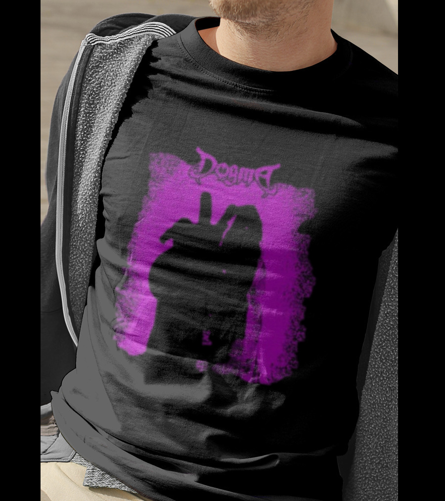 Dogma My Matricidal Purple Gothic Text With Pink Grunge Frame T-Shirt