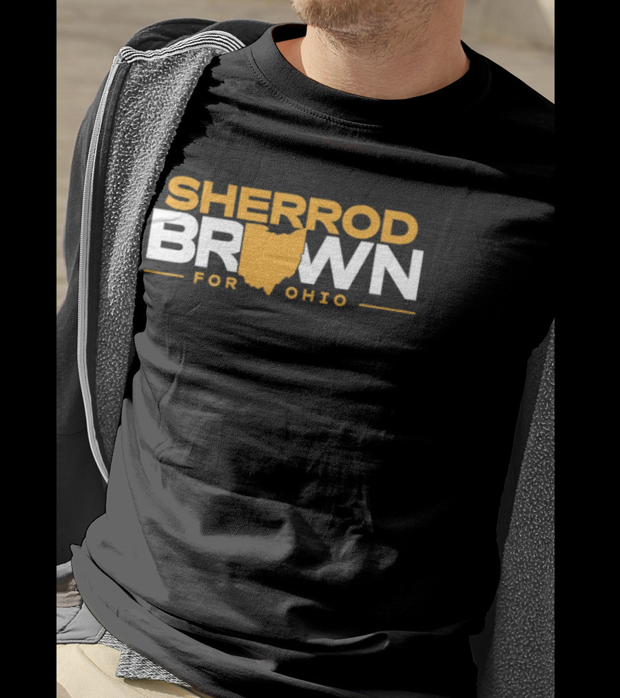 Sherrod Brown Ohio Map Support T-Shirt