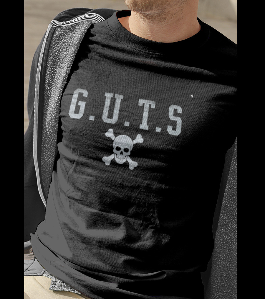 G.U.T.S Skull And Crossbones T-Shirt