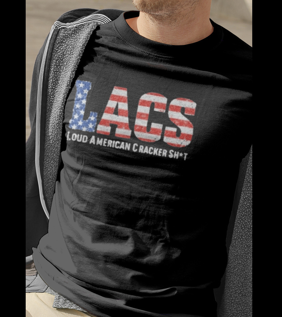 LACS Loud American Cracker USA Flag T-Shirt
