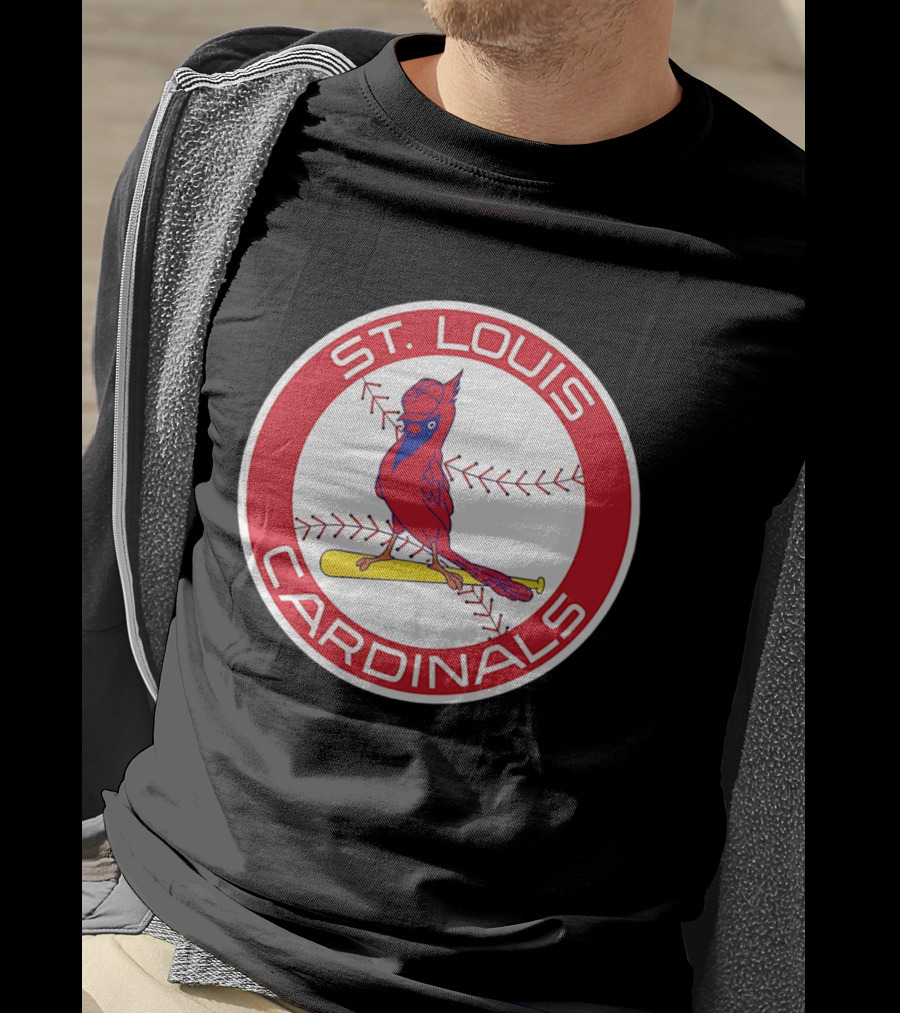 St. Louis Cardinals 2026 Baseball Bird Bat Red Circle T-Shirt