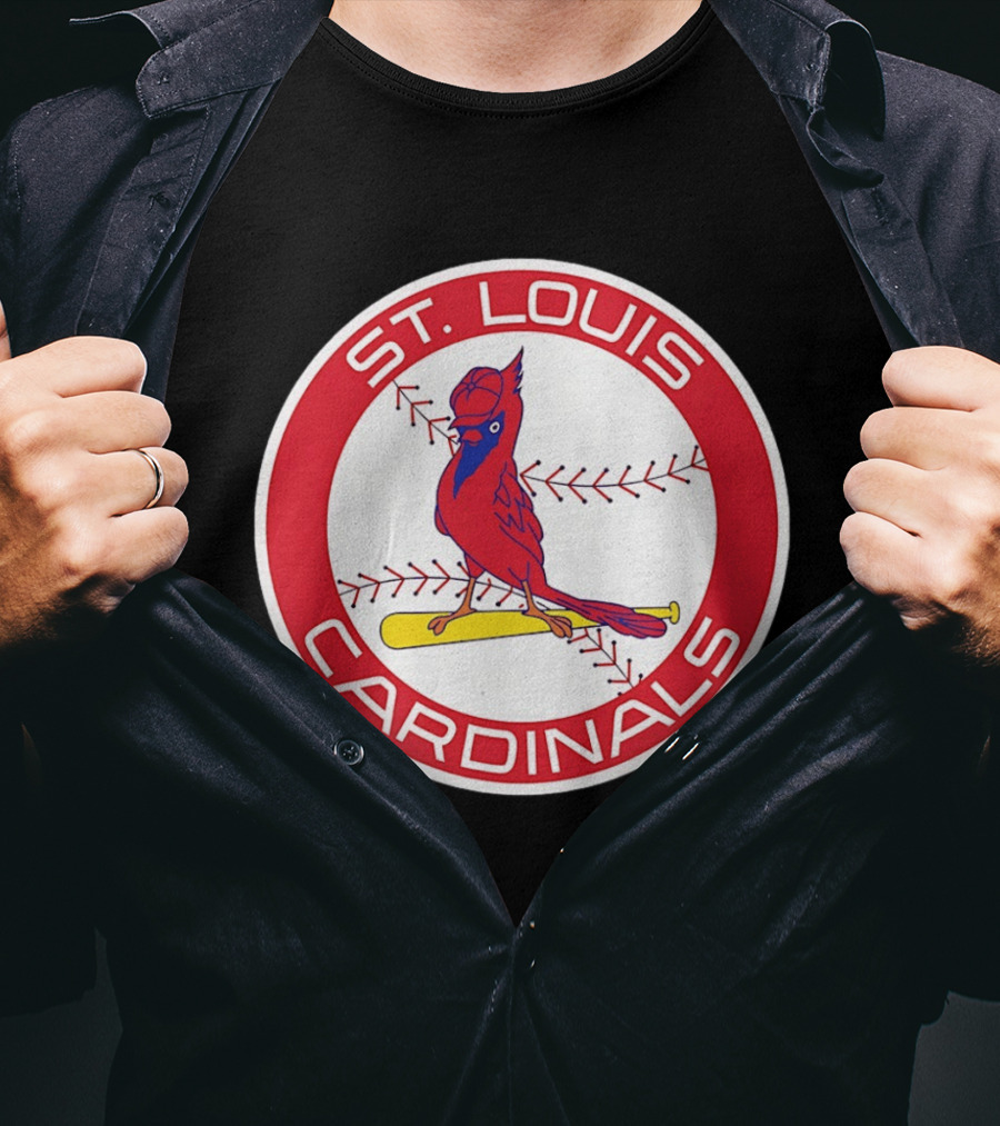 St. Louis Cardinals 2026 Baseball Bird Bat Red Circle T-Shirt