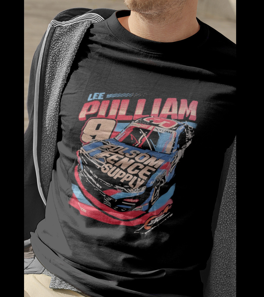 Lee Pulliam 9 Chevrolet NASCAR Folsom Fence Supply Racing T-Shirt