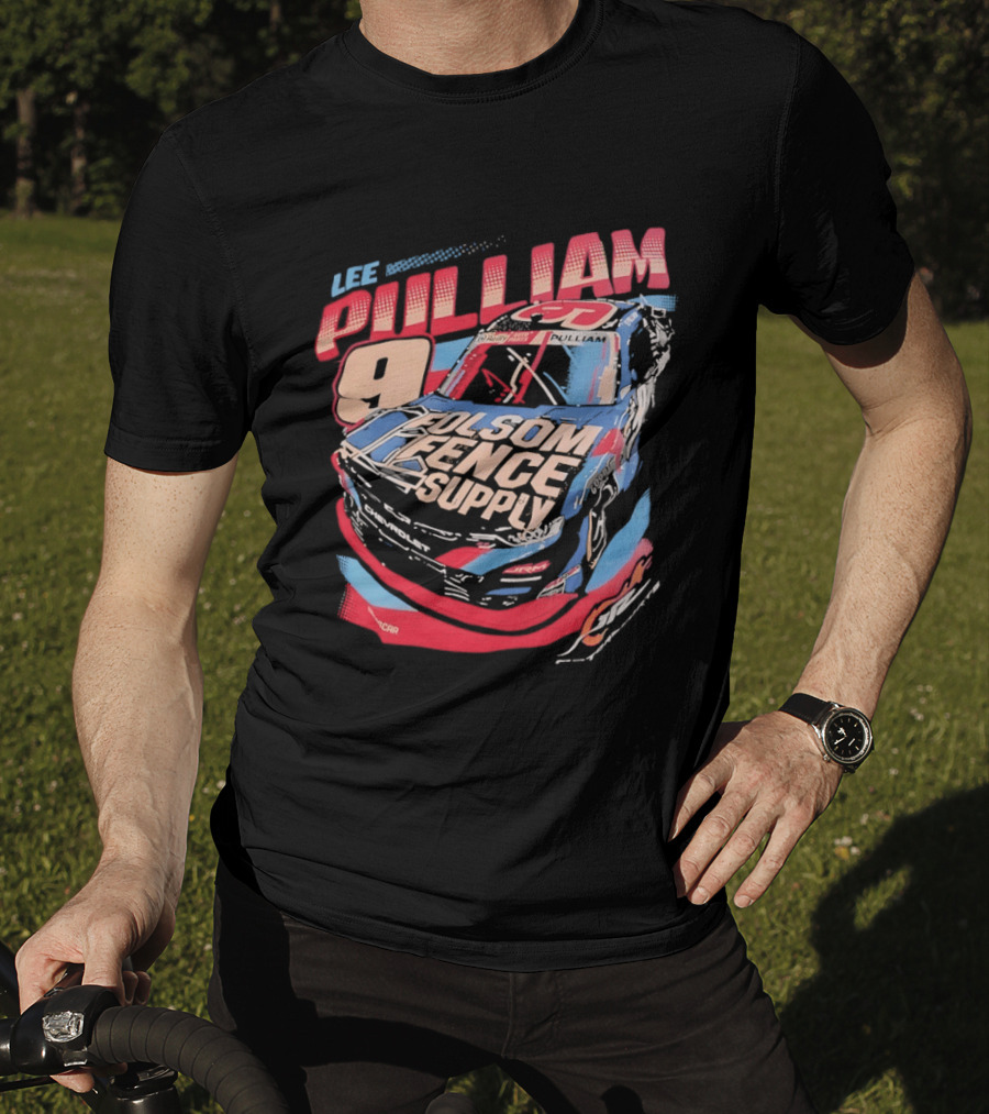 Lee Pulliam 9 Chevrolet NASCAR Folsom Fence Supply Racing T-Shirt