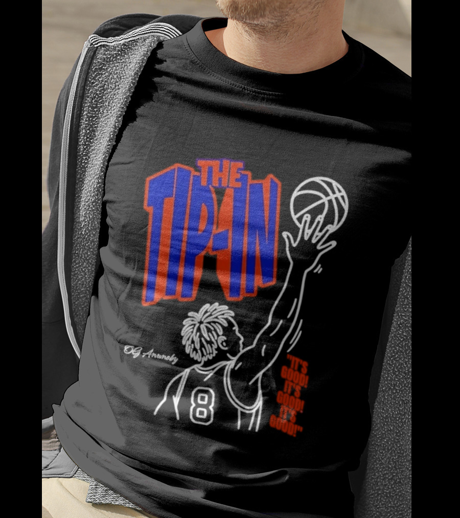 The Tip In OG Anunoby New York Knicks 2026 NBA Champs Basketball Player 8 T-Shirt