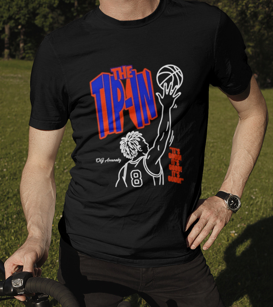 The Tip In OG Anunoby New York Knicks 2026 NBA Champs Basketball Player 8 T-Shirt