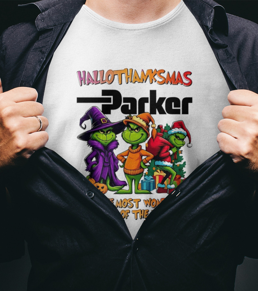 HalloThanksMas Grinch Parker It's The Most Wonderful Time Of The Year 2025 T-Shirt