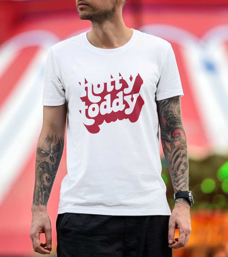 Hotty Toddy Text Art With Distinctive Red Lettering T-Shirt