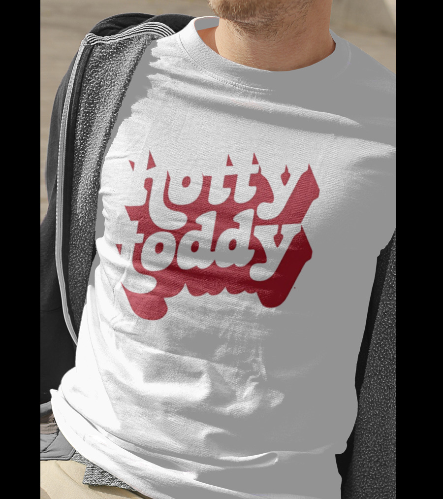 Hotty Toddy Text Art With Distinctive Red Lettering T-Shirt