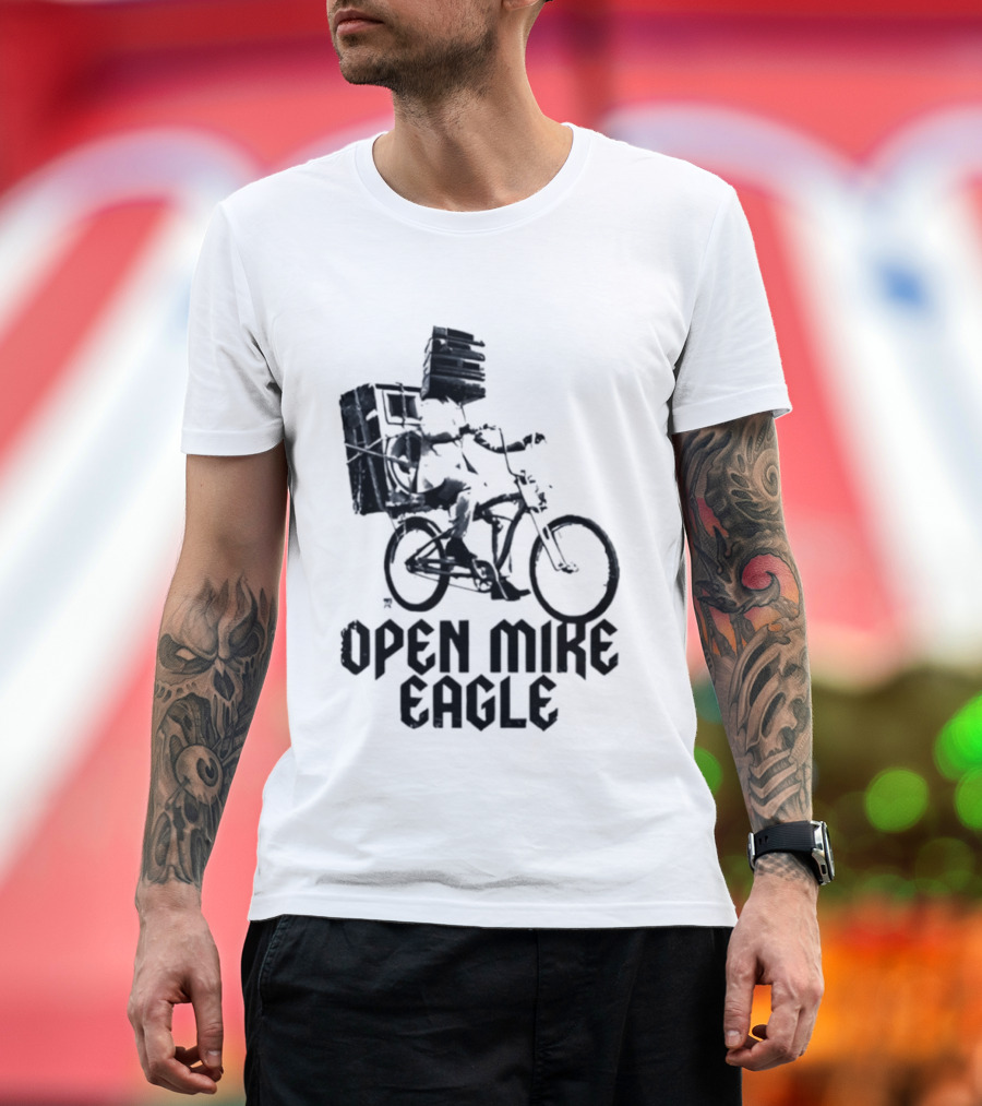 Open Mike Eagle Bicycle Art Hip Hop Alternative Rap T-Shirt