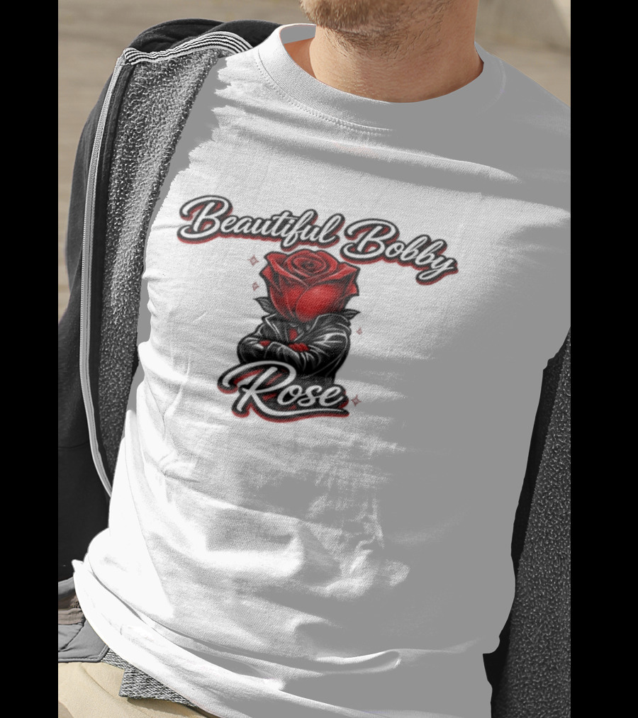 Beautiful Bobby Rose Red Flower T-Shirt