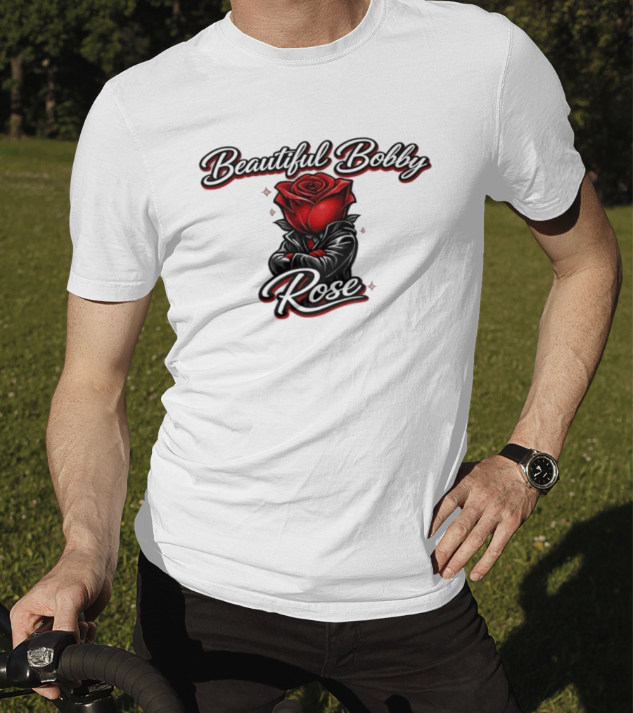 Beautiful Bobby Rose Red Flower T-Shirt