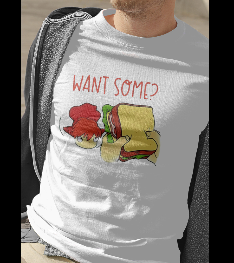 Ponyo Flinching Want Some Sandwich Scene T-Shirt