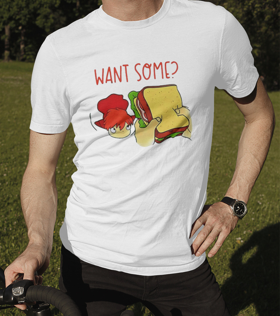 Ponyo Flinching Want Some Sandwich Scene T-Shirt