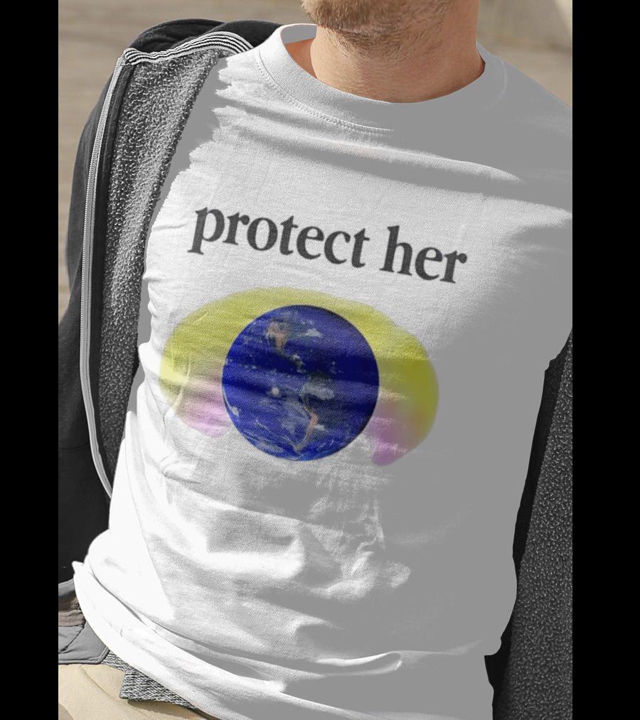 Protect Her Earth Environmental Awareness Planet Guardians T-Shirt