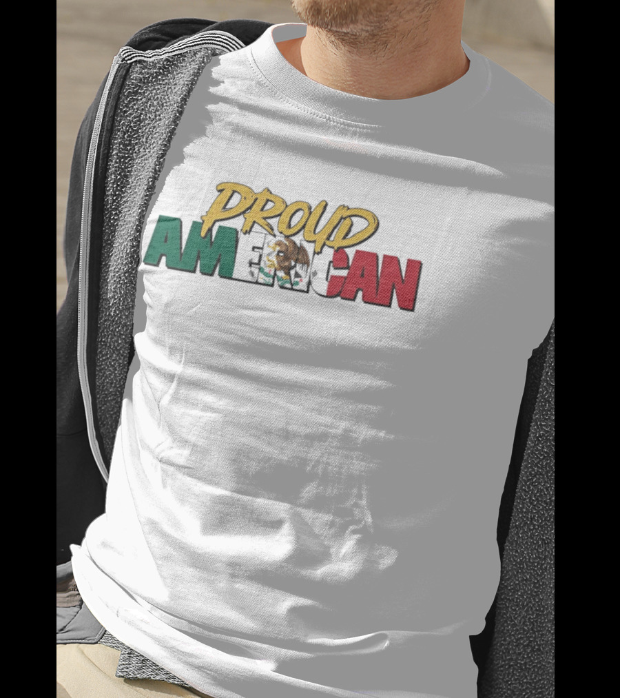 Proud American Mexico Eagle Flag Patriotic T-Shirt