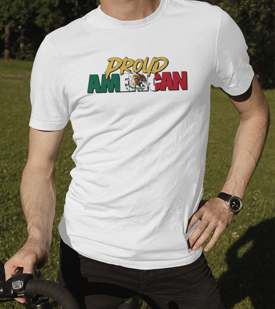 Proud American Mexico Eagle Flag Patriotic T-Shirt
