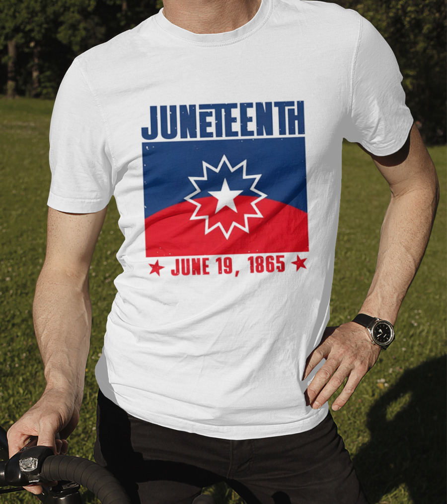 Juneteenth Red White Blue Freedom Flag June 19 1865 Emancipation Day T-Shirt