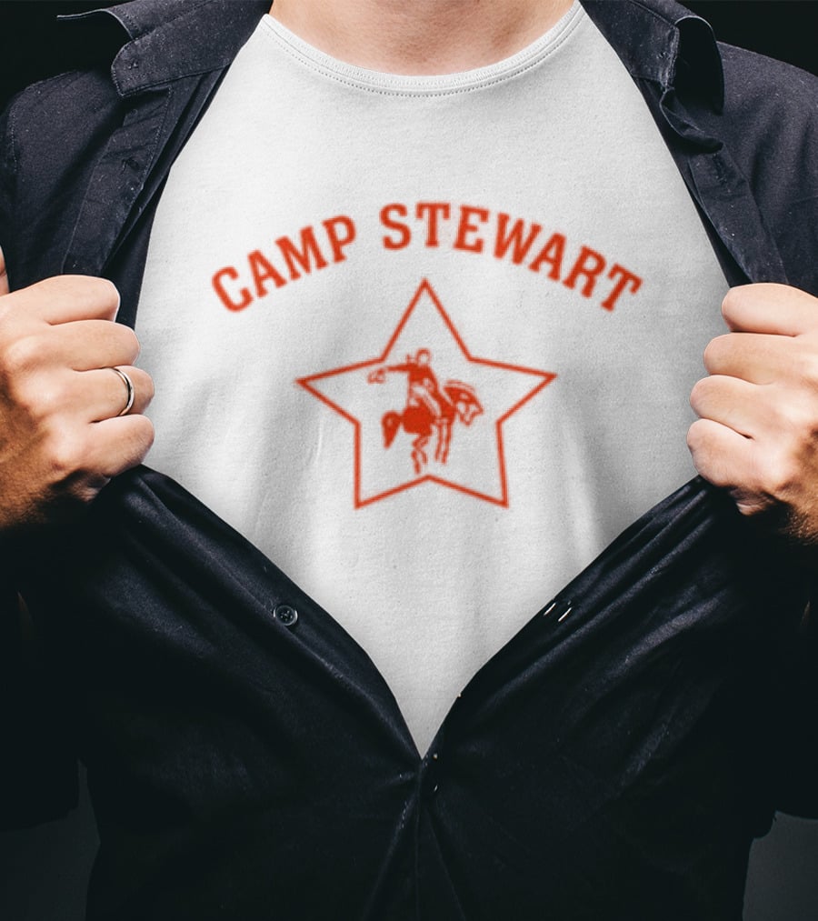 Camp Stewart Star Design With Horse T-Shirt