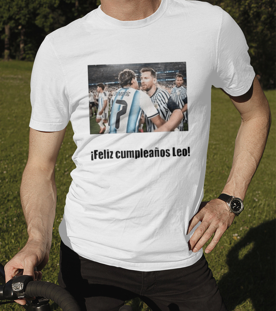 Lionel Messi 39th Birthday Argentina Feliz Cumpleaños Leo Di María Celebration T-Shirt