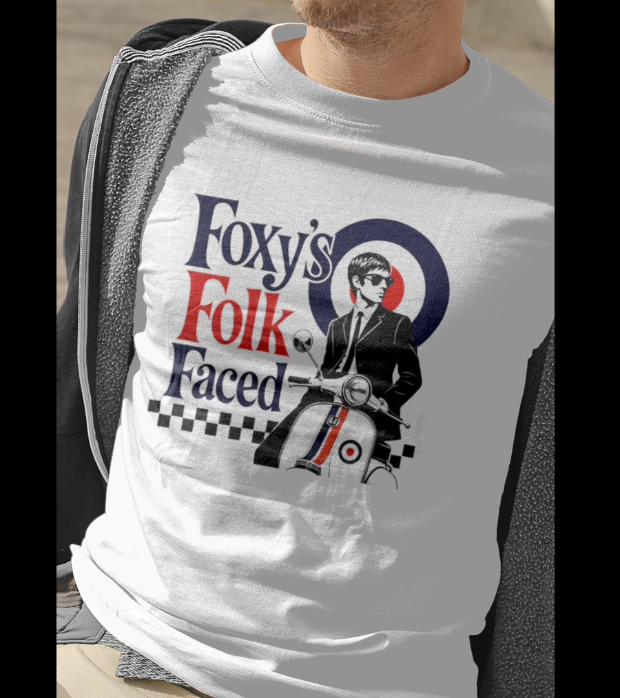 Foxy's Folk Faced Mod Scooter T-Shirt