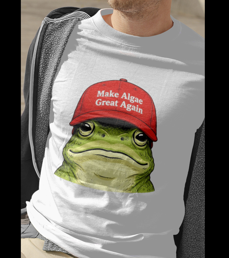 Frog Team Algae Make Algae Great Again Hat Patriotic American Flag 2026 T-Shirt