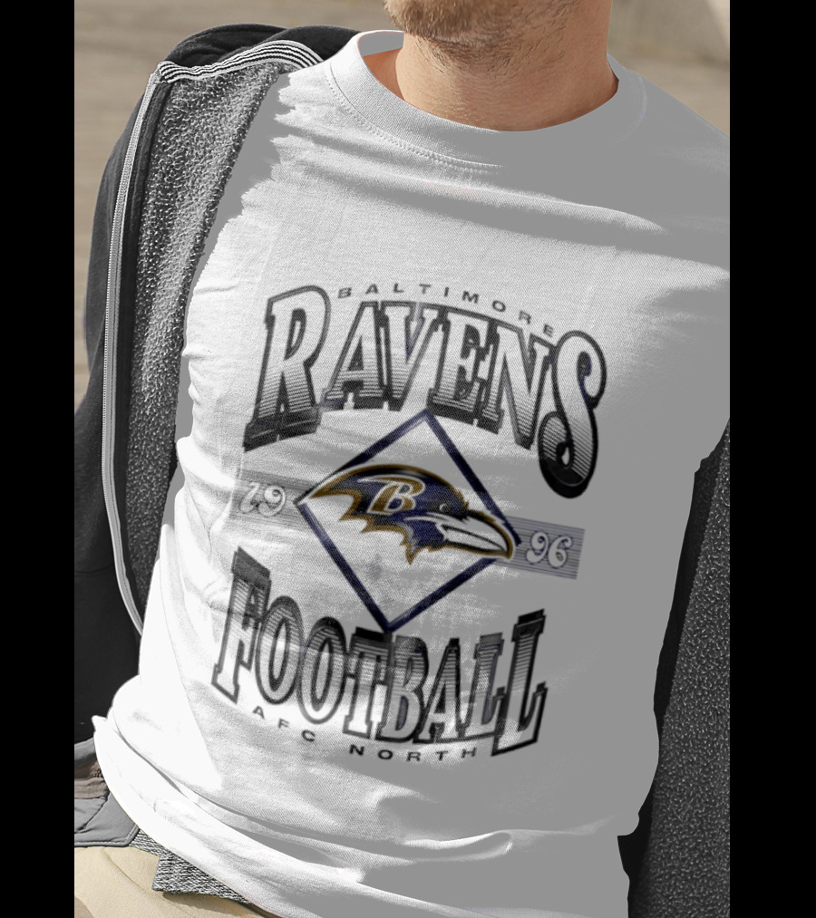 Baltimore Ravens Football 1996 AFC North Vintage Ravens T-Shirt
