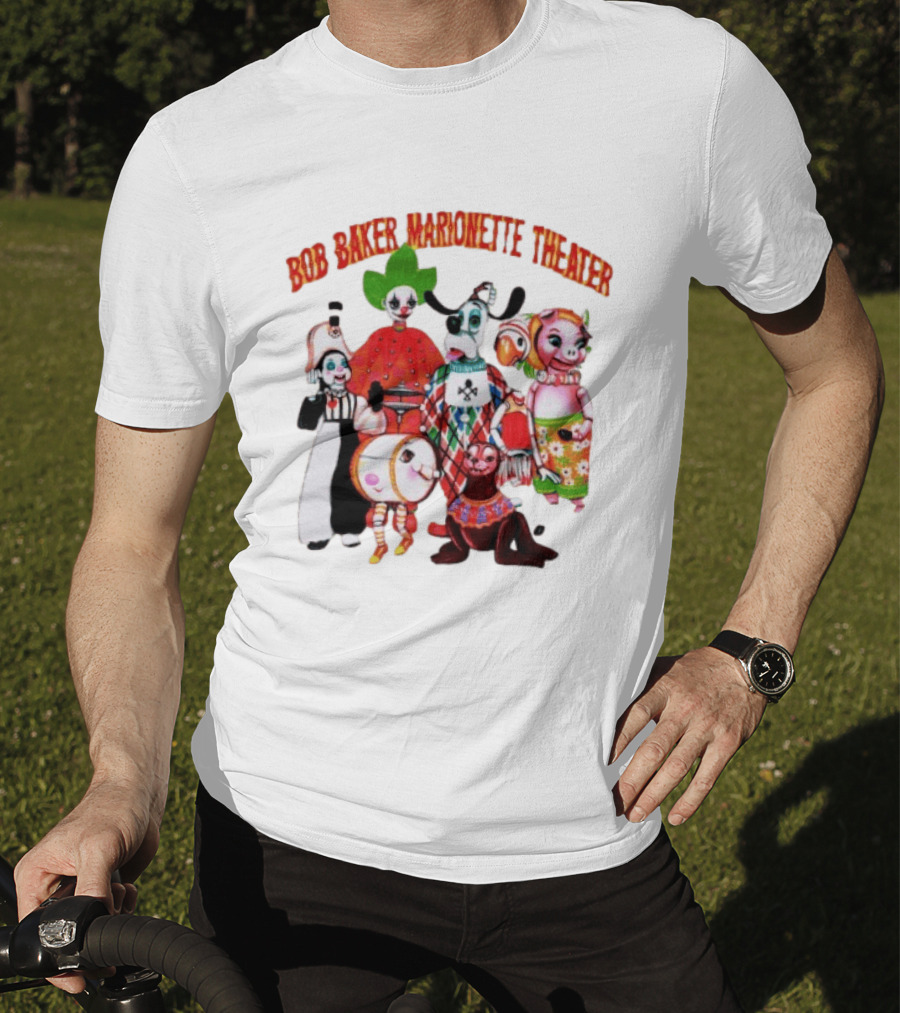 Bob Baker Marionette Theater Clown Dog Pig Characters T-Shirt