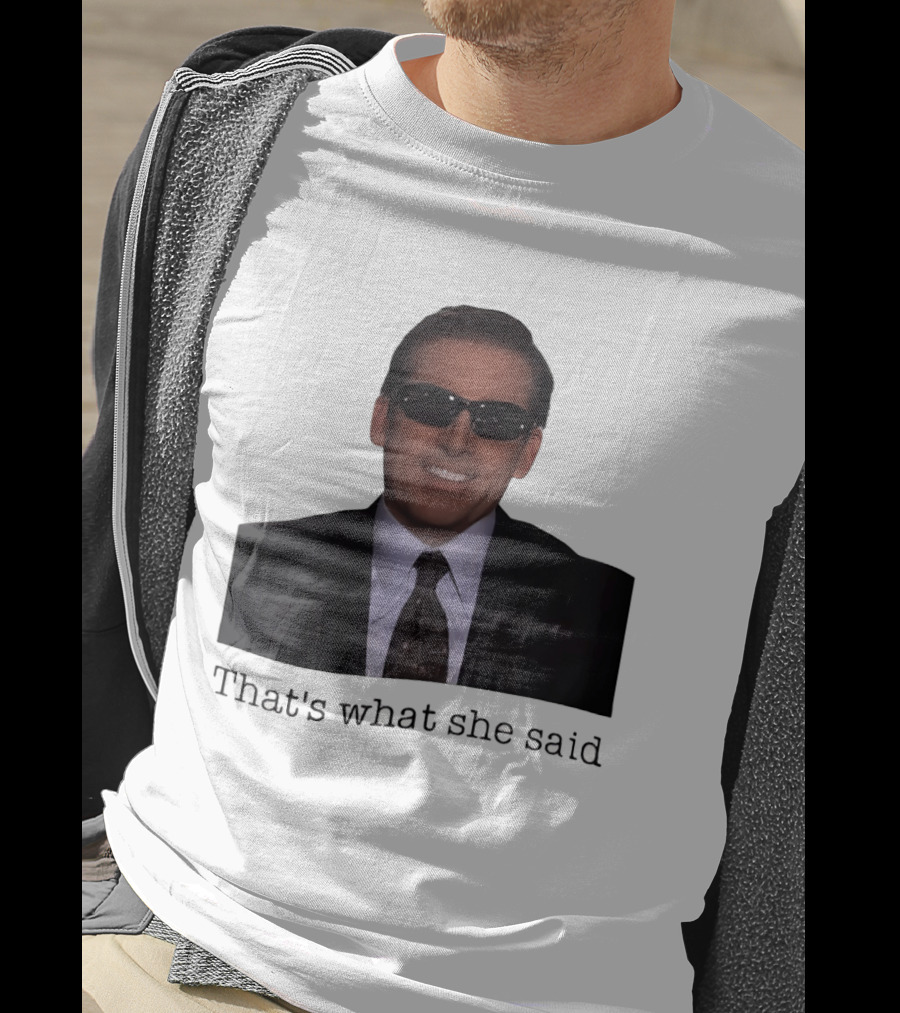Michael Scott That's What She Said Sunglasses Suit T-Shirt