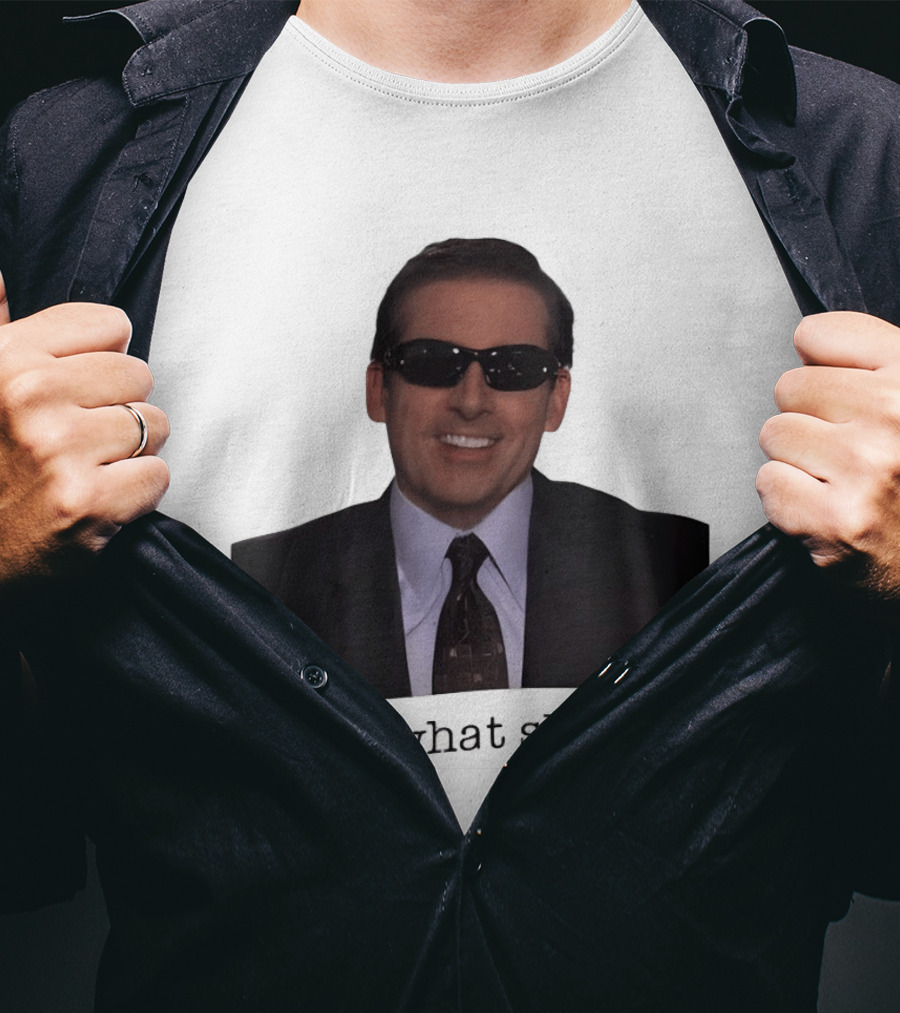 Michael Scott That's What She Said Sunglasses Suit T-Shirt