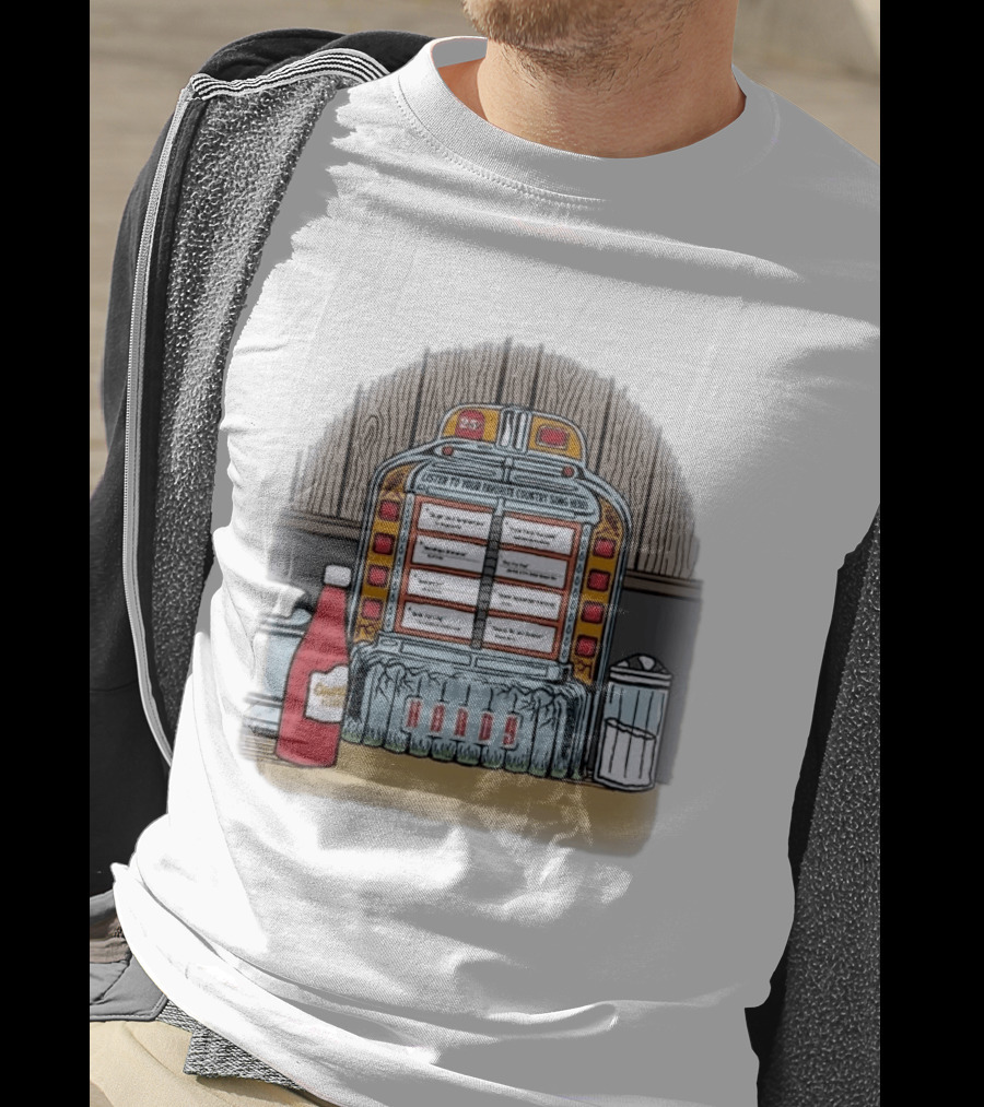 Hardy Jukebox Favorite Country Songs Vintage Scene T-Shirt
